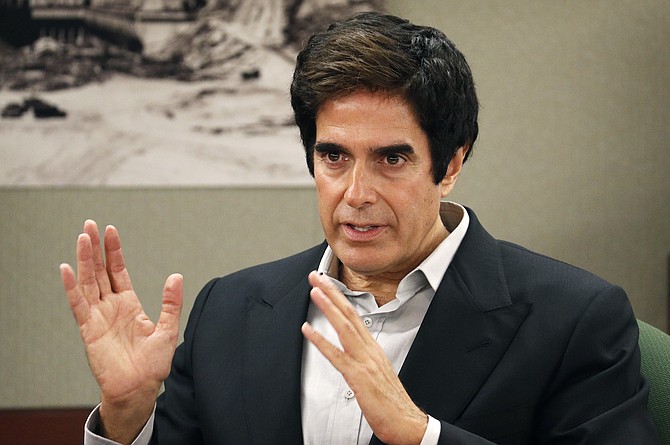 Illusionist David Copperfield appears in court in Las Vegas on April 24, 2018.
