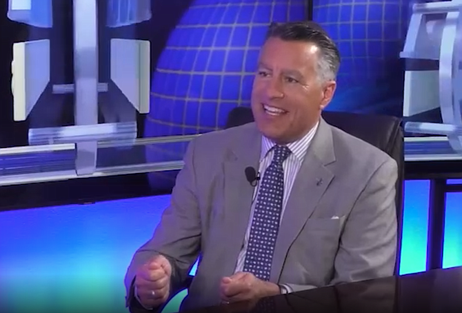 University of Nevada, Reno President Brian Sandoval during his appearance on Nevada Newsmakers which aired April 22, 2022.