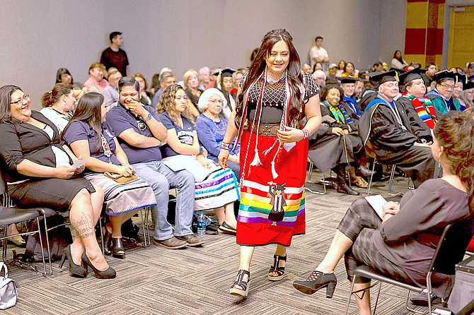 Student success was celebrated at this 2019 American Indian Alaska Native Diversity Commencement Celebration. 
Photo by David Siegal.