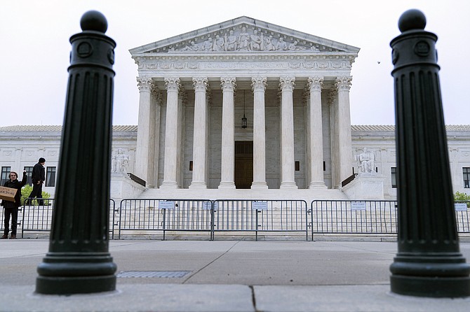 The U.S. Supreme Court building seen May 3, 2022 in Washington, D.C.