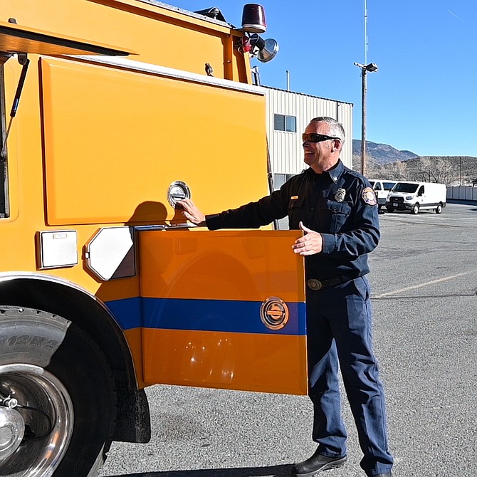 Western Nevada College Emergency Medical Services and Paramedic Program Coordinator Terry Mendez, center, is helping the college introduce a fire science program.