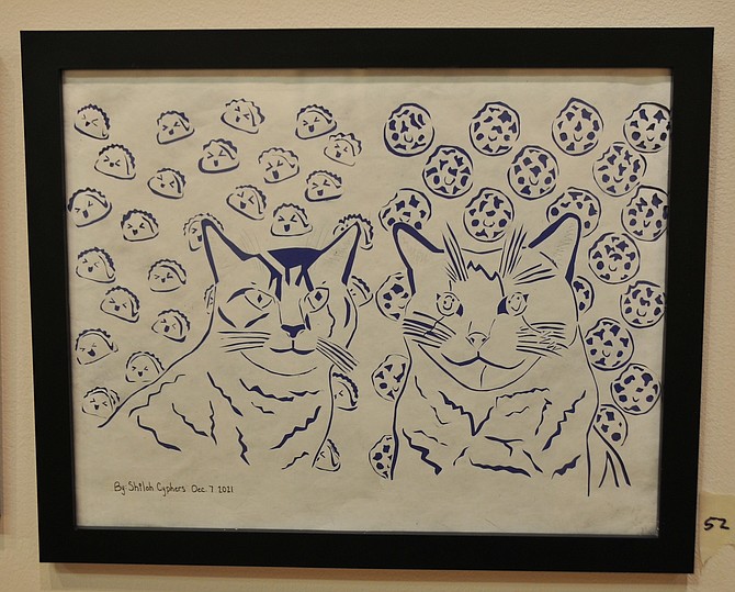 “Taco & Cookie” by Shiloh Cyphers is now on display as part of WNC’s annual Student Art Show through May 12.