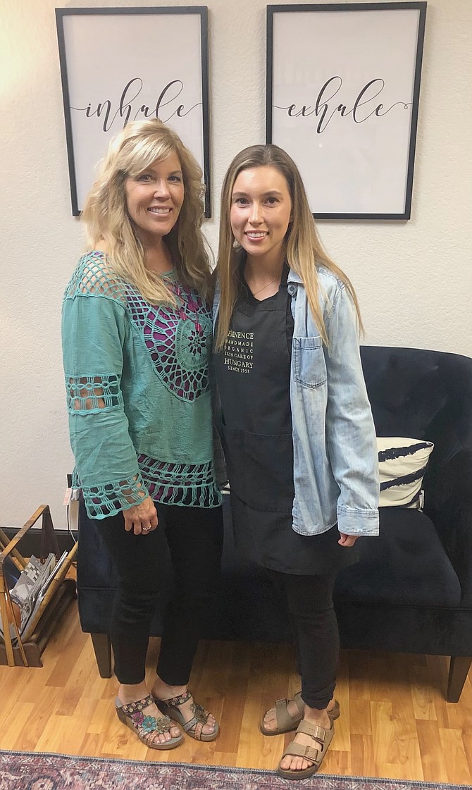 Mother and daughter Jodi Wass and Jessika Pollack share an office in Gardnerville.