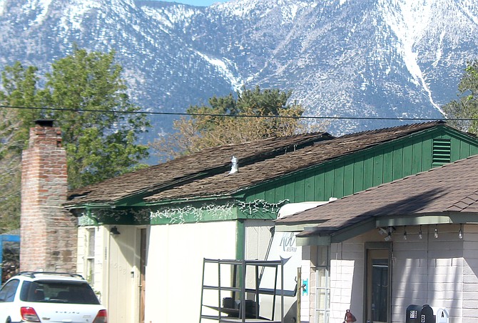 The home behind the old Stellar TV shop in downtown Gardnerville had an attic fire on Thursday night.