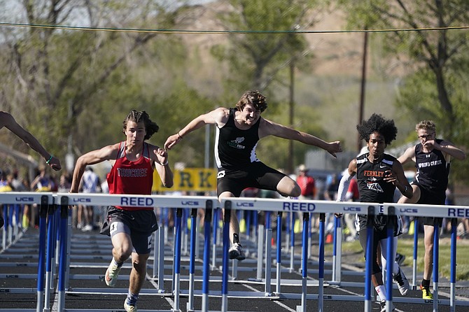 Fallon freshman James Sorensen finished second in both the 110- and 300-meter hurdle events to qualify for state.