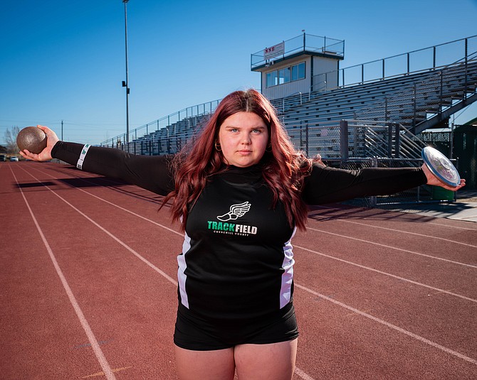 Multiple-sport student-athlete Madeline Stephens, who competes in this week’s regional track meet, was named to the NIAA’s Top 10 Student Athlete program.