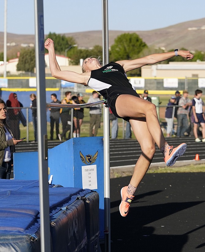 Fallon senior McCartney McAlexander medaled in four events, including winning the high jump on Friday.