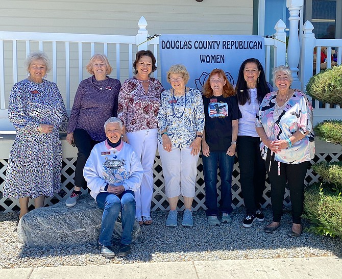 Douglas County Republican Women at a ‘We Love Life’ event at Aspen Mobile Home Park on May 21.