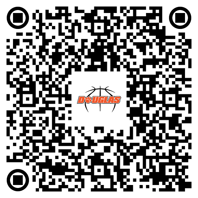 Follow this QR code for registration to the 2022 Tiger basketball camp next week.