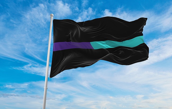 Suicide awareness and prevention flag