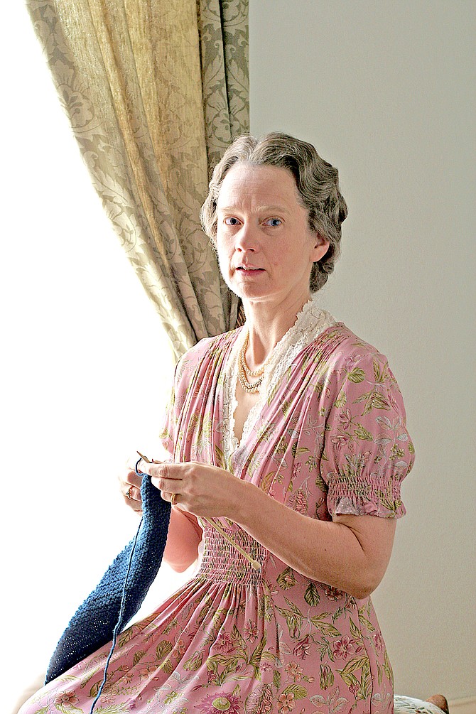 Susan Marie Frontczak as Eleanor Roosevelt.