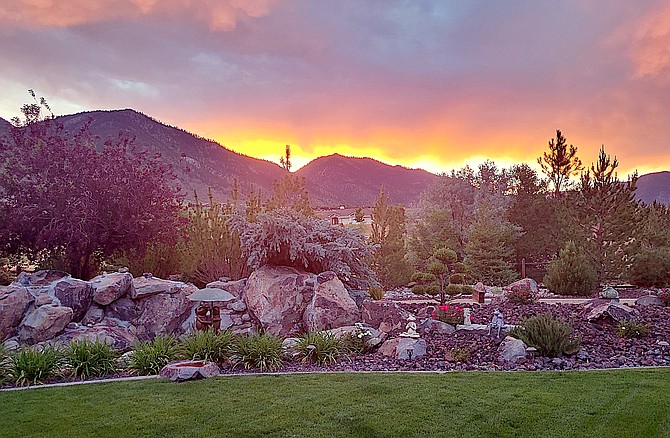 Jeanette Dunham took this sunset photo Sunday night from her back yard.