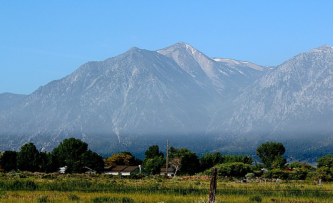 Dust shows up at the Carson Valley inversion layer on June 20 after a windstorm.