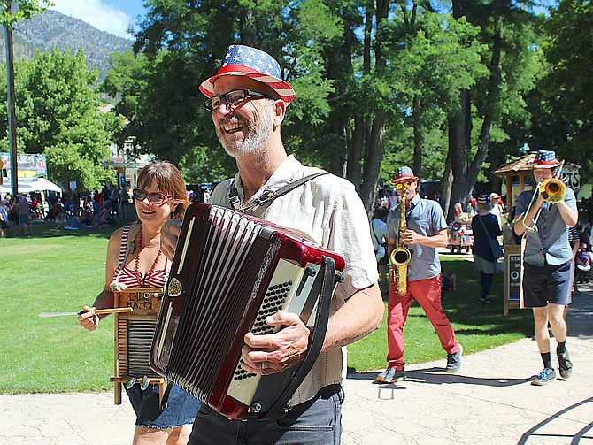Genoa's Fourth of July Parade included music on Monday morning.