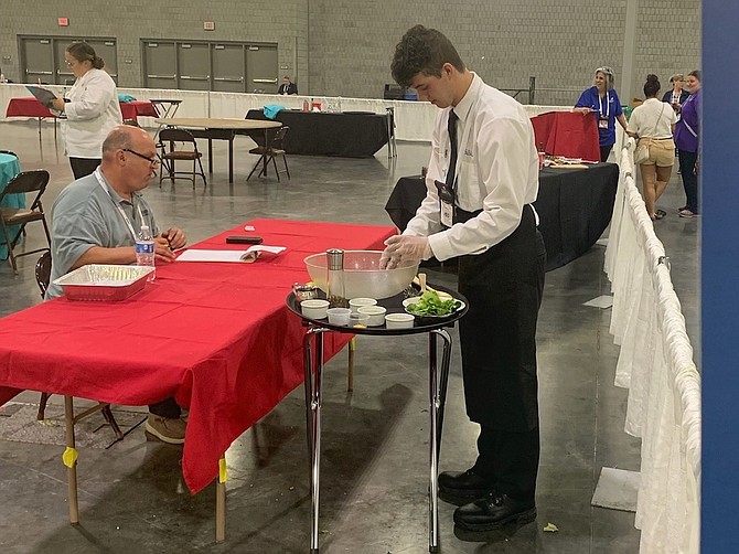 Carson High School graduate Hayden Breiter received a Skill Point certificate at the 2022 SkillsUSA Championships on June 23 in Atlanta for demonstrating proficiency in restaurant service.