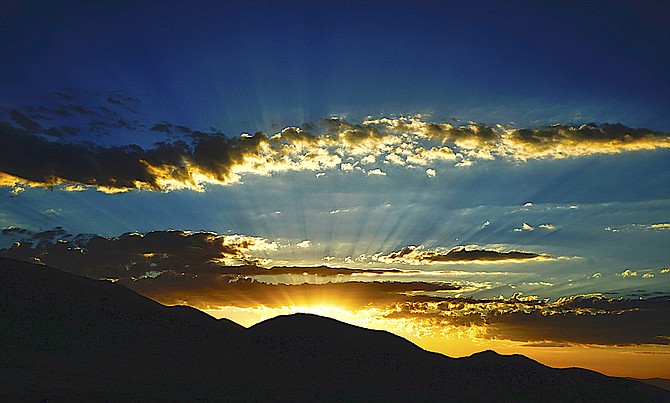 Sunday's sunrise in Topaz Ranch Estates by John Flaherty