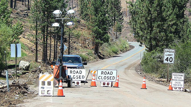 The closure of Highway 89 has divided Alpine County in two.