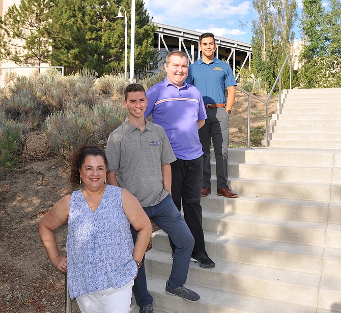 WNC’s new unit of counseling includes, from front to back, Claudette Dutra, Tyler Golden, Evan O’Brien and Adrian Barrera.