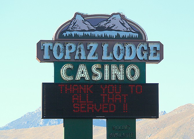 The kitchen at the Topaz Lodge is closed after a fire early Thursday morning.
