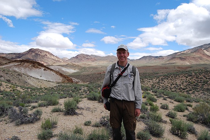 Bernard Rowe, managing director and chief executive officer for Reno-based ioneer, at Rhyolite Ridge.