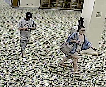 Two people are being sought in connection with the theft of tools from a Stateline casino.