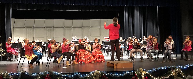 Symphony Youth Strings in concert in December 2021.