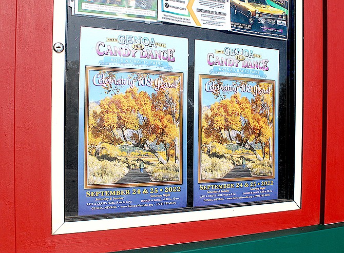 Candy Dance posters feature a photo by Minden photographer Jay Aldrich. They are up around town, a sure sign that the annual fundraiser is on its way.