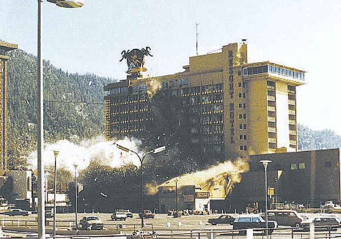 A bomb exploded at Harvey's Casino on Aug. 27, 1980, as part of an extortion plot.