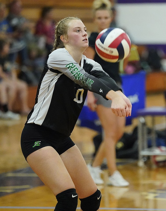Fallon senior Zowie Anderson passes against Yerington on Friday as the Lady Wave finished 4-2 in the two-day tournament.