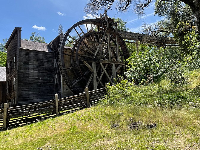View of the historic Bale Grist Mill, located in California’s picturesque Napa Valley. The mill was originally built in 1846 and has been renovated and preserved over the years.