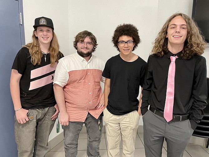 From left, System’s Edge managers Liam Ross, 17, Jayson Kareck, 23, and Deandre Paplia, 16, along with owner Jake Bainton, 17.