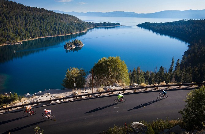 The Tour de Tahoe will see 1,500 bicyclists making the 72-mile tour around Lake Tahoe on Sunday.