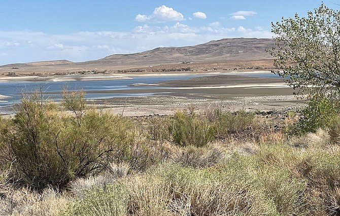 Lahontan Reservoir’s level has slowly dropped during the late summer.