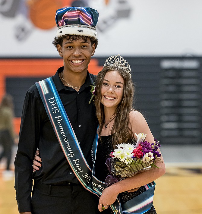 Theo Reid and Addy Doerr were named Homecoming king and queen on Friday night.