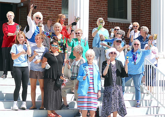 The Daughters of the American Revolution and members of the Sierra Ringers bell choir of Carson Valley United Methodist Church celebrate the Constitution on the 235th year since its signing.