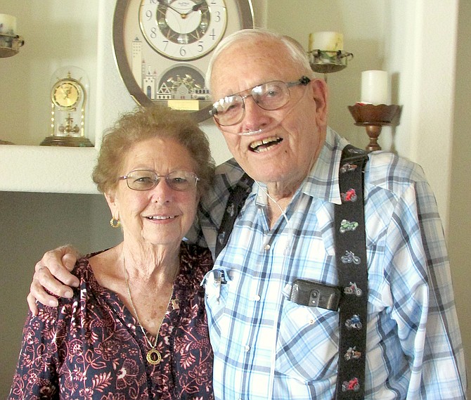 USAF Lt. Col Frank Murray and wife, Jolene, are celebrating their 3-year anniversary along with Murray’s 92nd birthday.
