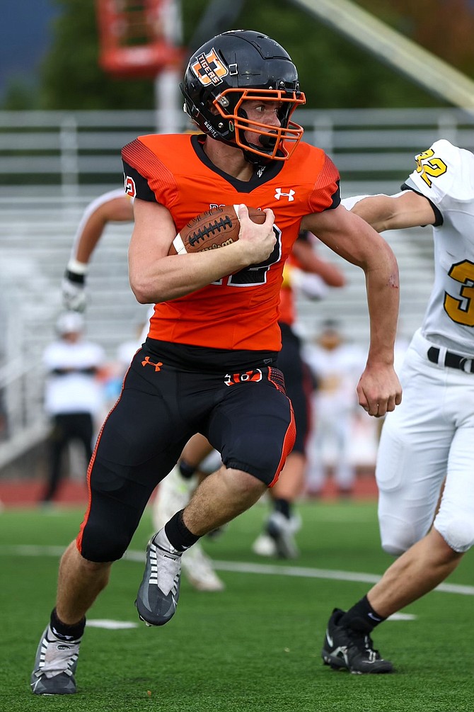 Douglas’ Connor Jackson against Galena on Sept. 19, 2022 in Minden.