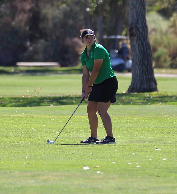Fallon junior Hannah Benjamin led the team in last week’s home tournament against the Northern 3A schools.