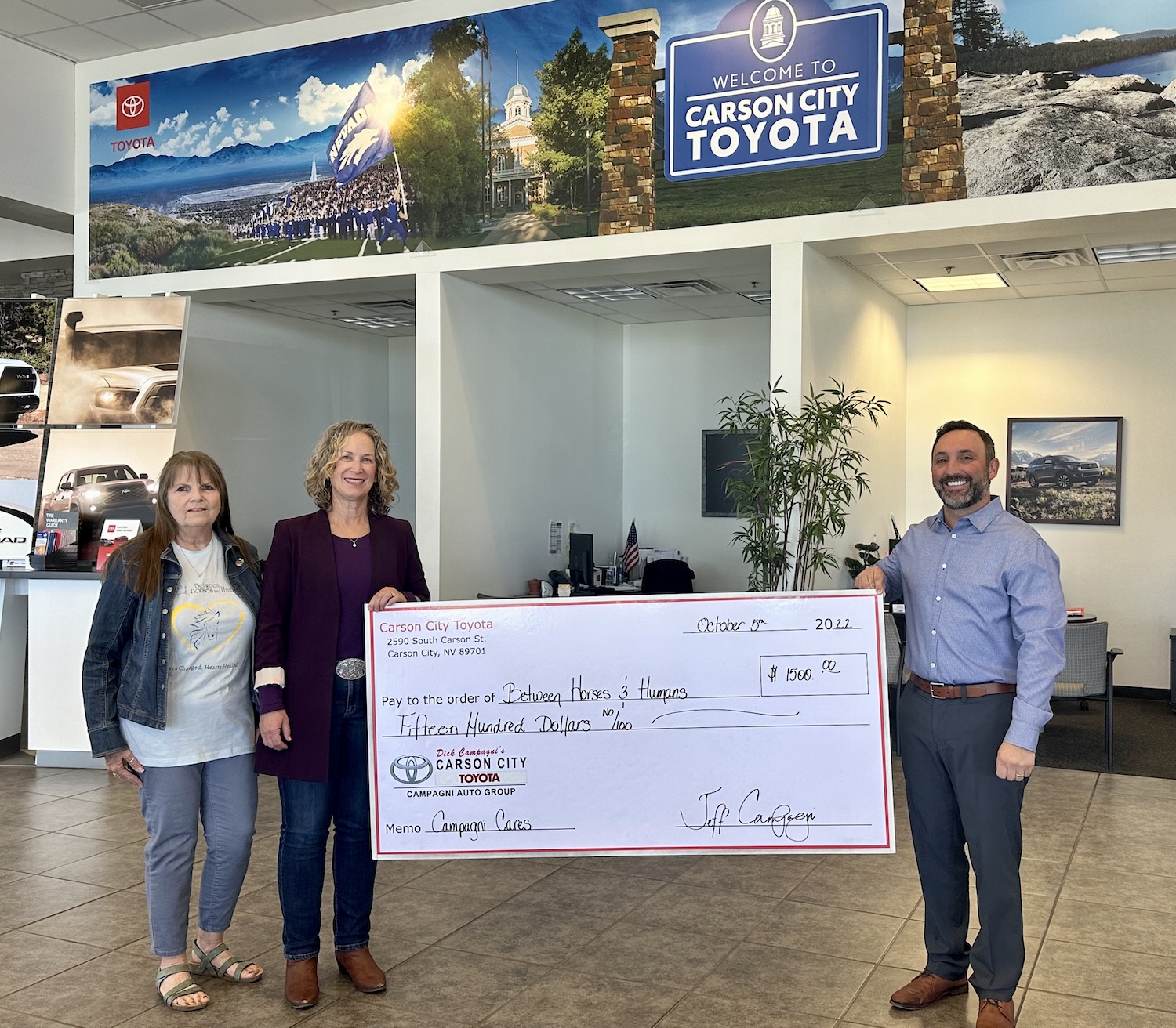 Between Horses & Humans chosen for Carson City Toyota’s Campagni Cares ...