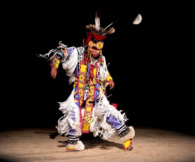 Bucky Harjo, Grass Dancer, 2022, digital photograph
