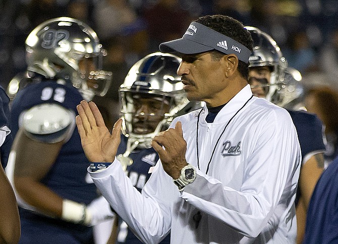 Jay Norvell coached at Nevada from 2017 to 2021, compiling a 33-26 record.
