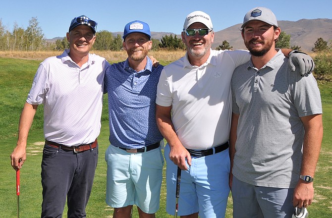 2022 Champs Advanced Health Care of Reno: The Golf For Education winning team included Johnny Hunt, Josh Jones, Mike Macey and Christian Nobis.