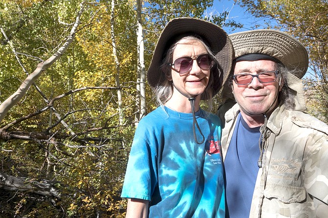Kimberly and Patrick Wilkes in the Nevada wilderness. Their web site is NevadaFallColor.com
Photo special to The R-C