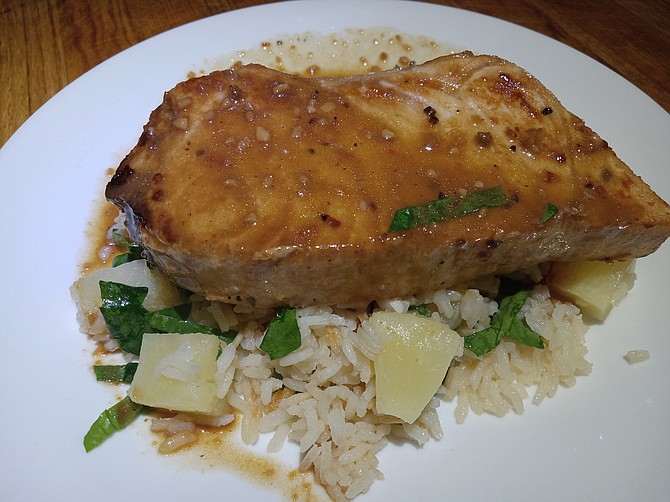 Tara Riddle's swordfish steaks