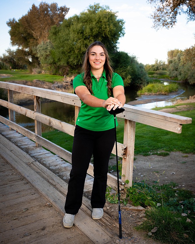 Fallon junior Hannah Benjamin competed in the 3A state golf tournament.
