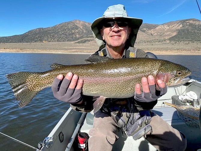 Gardnerville resident Steve Hamilton caught this fish at the Bridgeport Reservoir.