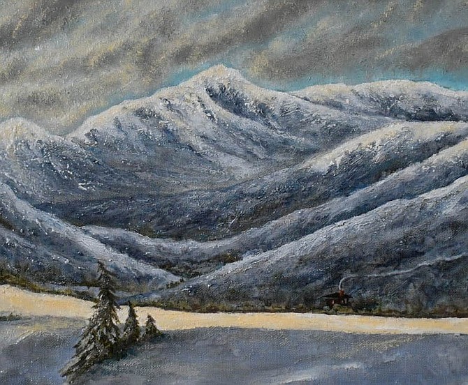 A landscape painting by Mark Harris