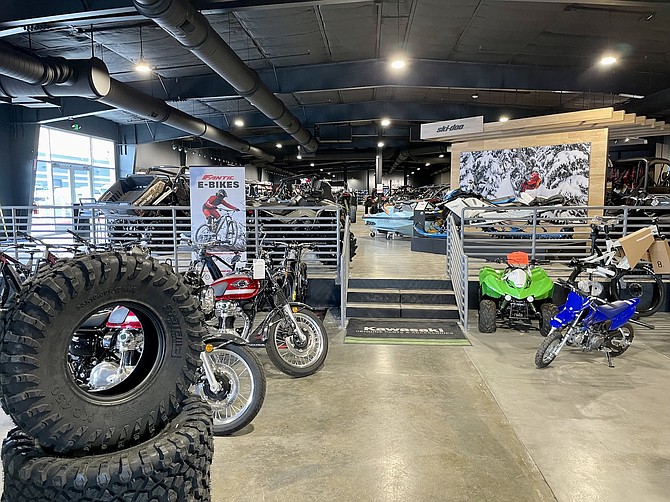 The new showroom at Ridezilla after a nearly $4 million remodel.