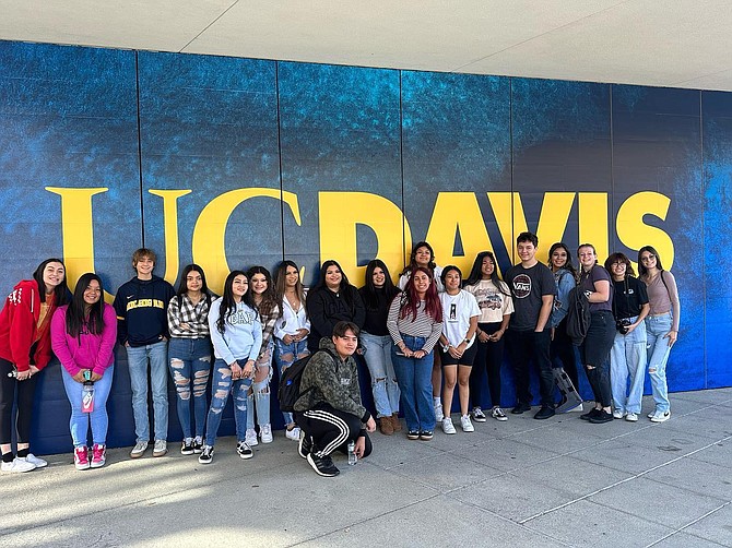 Carson High School AVID students attended the University of California, Davis on Oct. 20 and toured the campus.