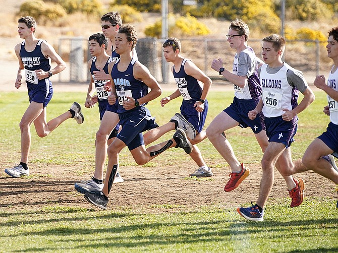 Oasis Academy Matthew Bird punched his ticket to the state cross-country meet after finishing eighth in Saturday’s regional meet in Sparks.